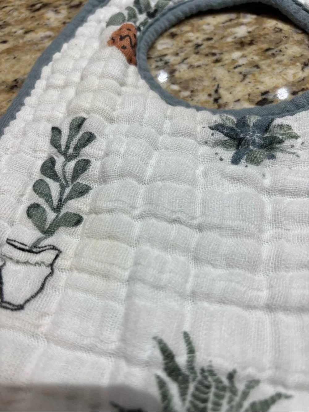 Assorted Quilted Baby Bibs - Olive, Cream, Gray, White Prints little unicorn